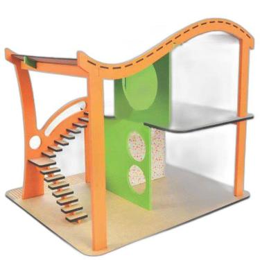 Imagem de Casinha New Art Madeira Multicolorido Modelo 4