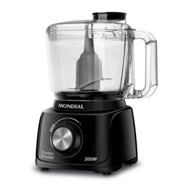 Imagem de Mini Processador Mondial Turbo Pratic 220v 500mL Preto MP-16-B, Preto,