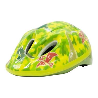 Imagem de Capacete Infantil Shake Dino Bike Patins Kids Verde Dinossauro - Absol