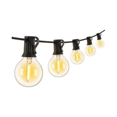 Imagem de Luzes De Cordão LED Para Exterior G40 À Prova De Quebra 76M 20M Decora