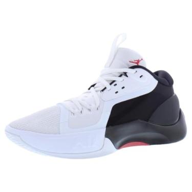 Imagem de Jordan Tênis de basquete masculino Air Zoom Separate, Preto/vermelho universitário, branco, 44