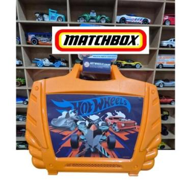 Imagem de Maleta + 5 Carrinhos Hot Wheels ou matchbox em metal escala 1:64 - Esc