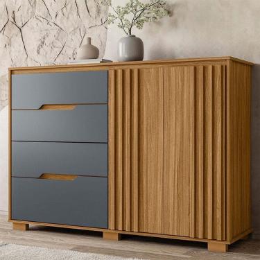 Imagem de Cômoda Ambiente Texas Freijó Cinza - Moval