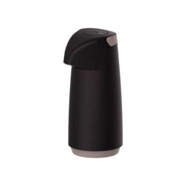 Imagem de Garrafa Térmica Tramontina Exata Preta Ampola De Vidro 1 Litro