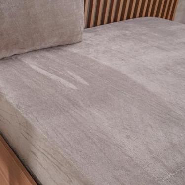 Imagem de Lençol com Elástico Queen Plush Flannel 100% Poliéster 158x198x30cm Be