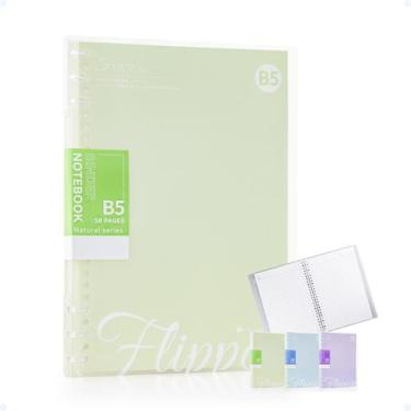 Imagem de Caderno De Anotações Capa Mole B5 Fichário Escolar 50 Folhas - Hxt, Ve