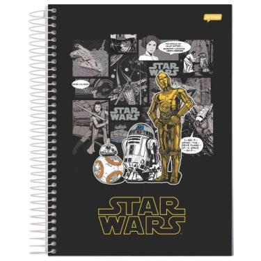 Imagem de Caderno Espiral Universitário (Grande) Star Wars 1 Materia 80 Folhas -
