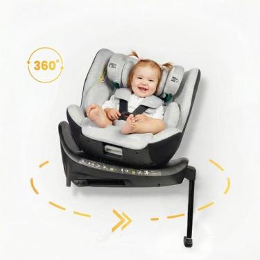 Imagem de Cadeira de carro isofix 360 com ancora gio confort max ragaluma cinza