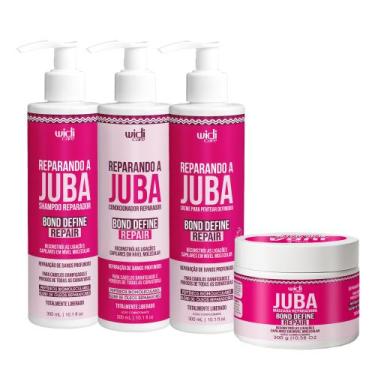 Imagem de Kit Widi Care Juba Bond Repair Shampoo, Condicionador, Creme, Máscara