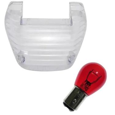 Imagem de Lente Cristal C/ Lampada 2 Polos Vermelha Twister Cbx 250 - VALPLAS