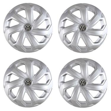 Imagem de Jogo de calota esportiva aro 15 spider prata gol g5 g6 g7 up - Garagem