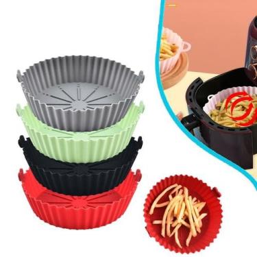 Imagem de Forma de Silicone para Airfryer Redonda Antiaderente Reutilizável Cest