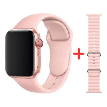 Imagem de Relógio Inteligente Smartwatch S28 Pro Plus Rosa Feminino Masculino Sp