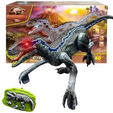 Imagem de Dinossauro Velociraptor Interativo Infantil Com Luz Som - Europio