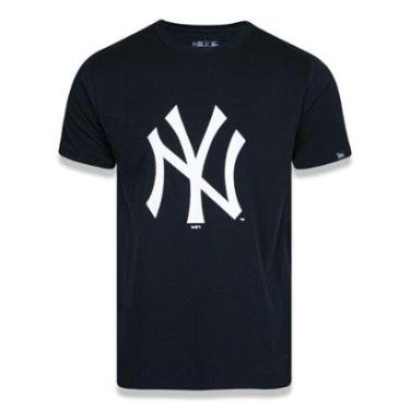 Imagem de CAMISETA MLB NEW YORK YANKEES LOGO MESCLA CINZA NEW ERA-Masculino