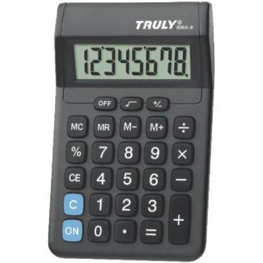 Imagem de Calculadora de Mesa 8 DIG. Preta C/1PILHA AA - Procalc