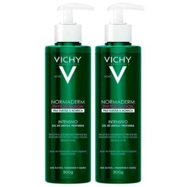 Imagem de Vichy Normaderm Phytosoluion Kit com 2 Unidades – Gel de Limpeza Facial Intensivo 300g...