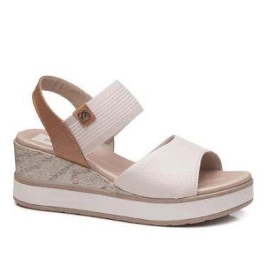 Imagem de Sandália Pegada Feminina em Couro Off White 234202-02-Feminino