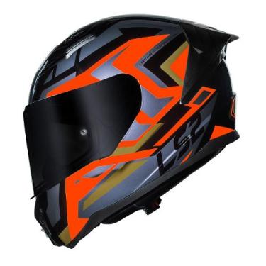 Imagem de Capacete Feminino Moto Ls2 FF810 Vigo Spinn Branco Cinza, Preto e Prat