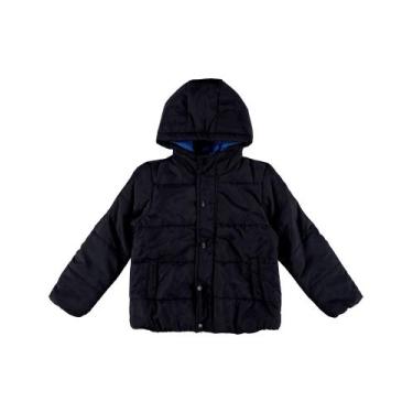 Imagem de Jaqueta Puffer Bobojaco Infantil Menino em Tarefá CapuzBolsos 100% Pol