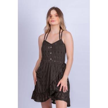 Imagem de Saída de Praia Vestido em Lasie - Stella Bernardi, Preto, P
