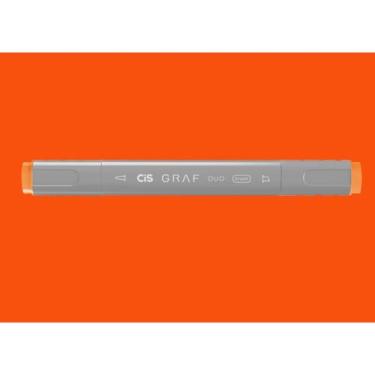 Imagem de Marcador Cis Graf Duo Brush - avulso, 122 - Fluorescent Orange