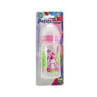 Imagem de Copo Infantil Antivazamento 270ML Petita Bichinhos, Tigresa Rosa