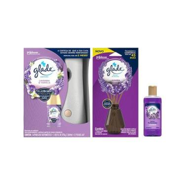 Imagem de Kit Glade Lavanda Odorizador Automatic com Refil 269ml + Difusor 100ml