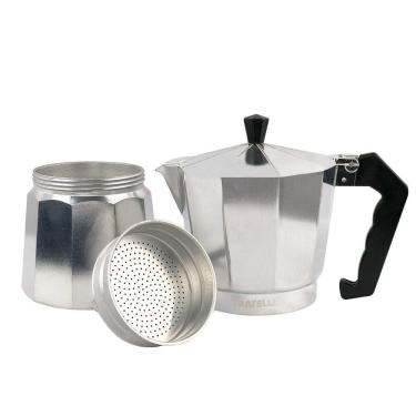 Imagem de Cafeteira Italiana Moka Express 9 Xícaras em Alumínio Tradicional Europeia para Café Fratelli