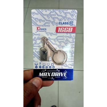 Imagem de Pen drive chaveiro mini usb 2.0 16gb classe 10 maxdrive - Max drive