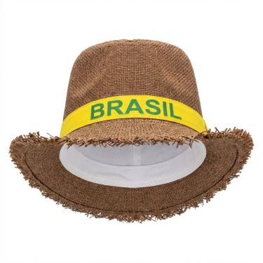 Imagem de 6UN Chapéu Malandrinho Caipira Brasil Festa Junina Marrom