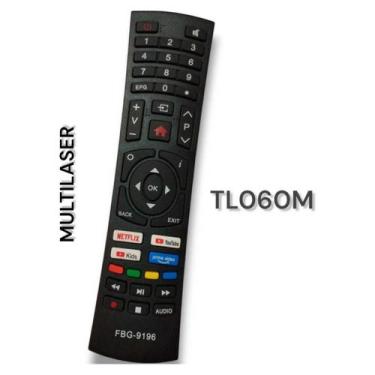 Imagem de Controle Remoto Compativel Smart Qled 55" Multilaser TL060M FBG-9196