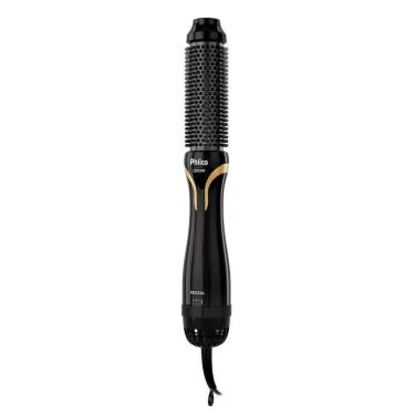 Imagem de Escova Secadora Oval PES33A 1300W Íons Tourmaline Preto e Dourado Philco Bivolt