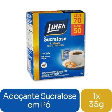 Imagem de Adoçante em Pó Linea Sucralose Leve 70 pague 50un Caixa 35g, Linea