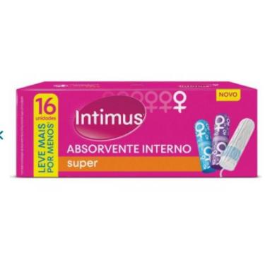 Imagem de Absorvente Interno Intimus Super 16 Unidades