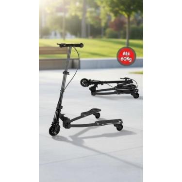 Imagem de Patinete Infantil Frog Dobrável 88cm Preto - Congratulations Store