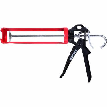Imagem de Pistola Aplicadora de Silicone Pro Line 9'' Aplicação Precisa Corpo Metálico Prata Worker