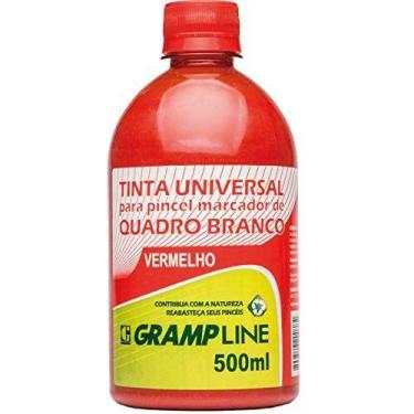 Imagem de Tinta Marcador Quadro Branco Reabastecedor 500Ml Vermelho - GRAMP LINE