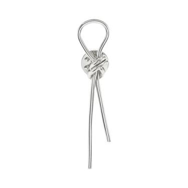 Imagem de Broche Unissex Feminino Com Laço De Strass E Alfinete De Corda Esmalta