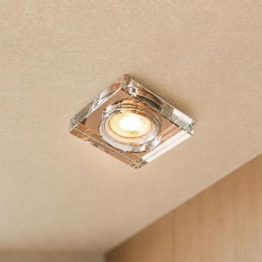 Imagem de Spot Cristal Espelhado Glint Rose Embutir Dicroica Lavabo Lup66 - Acen