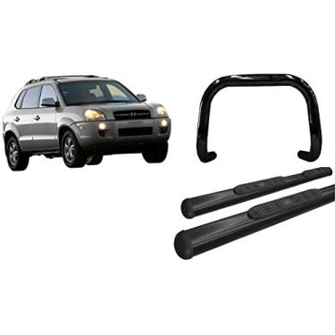 Imagem de Kit Quebra mato S/barra+estribo OVAL preto Tucton até 2016