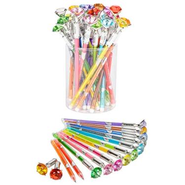 Imagem de Caneta de gel de tinta em forma de diamante Zugar Land (pacote com 24) para escrever, desenhar, anotações