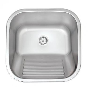 Imagem de Tanque de Embutir Inox Polido 23L 40cmx40cm com Válvula Tramontina