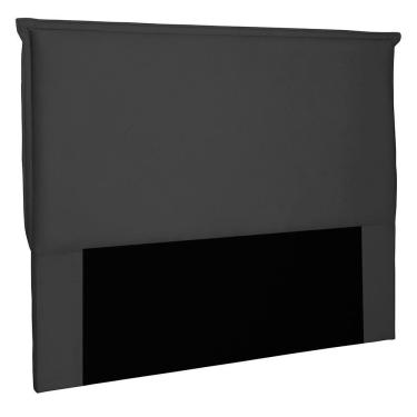 Imagem de Cabeceira Casal 1,40m Veneza Suede Preto