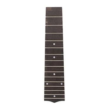 Imagem de simhoa Durável 15 Trastes Fingerboard Fretboard Luthier Tool para Ukulele White Point