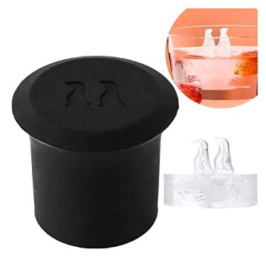 Imagem de Bandeja de cubo de gelo molde de cubo de gelo bandeja de molde de chocolate sorvete ferramenta diy uísque coquetel cubo de gelo molde de cubo de gelo (cor: pinguim)