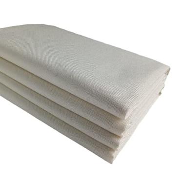 Imagem de TinaKim Tecido de estofamento de cadeira de linho sintético para substituição de capa de assento de sofá (creme 2, 2 jardas (144,8 x 183 cm)