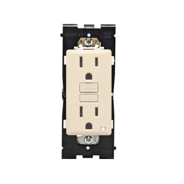 Imagem de Leviton Saída GFCI RGF15-GC Renu autoteste resistente à adulteração, 15 Amp, Gold Coast White