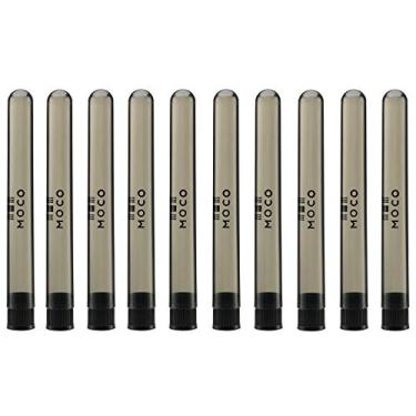 Imagem de MOCO 10 tubos de armazenamento de cigarros, tubos pré-enrolados herméticos à prova de cheiro, recipientes de viagem de plástico para cigarros, 13,5 cm e 135 mm para tamanho king size