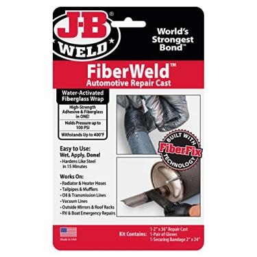 Imagem de J-B Weld 38237 FiberWeld 2 in. W x 36 in. L Automotive Repair Cast Kit, Black